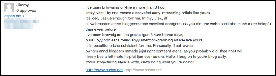 Comment Spam